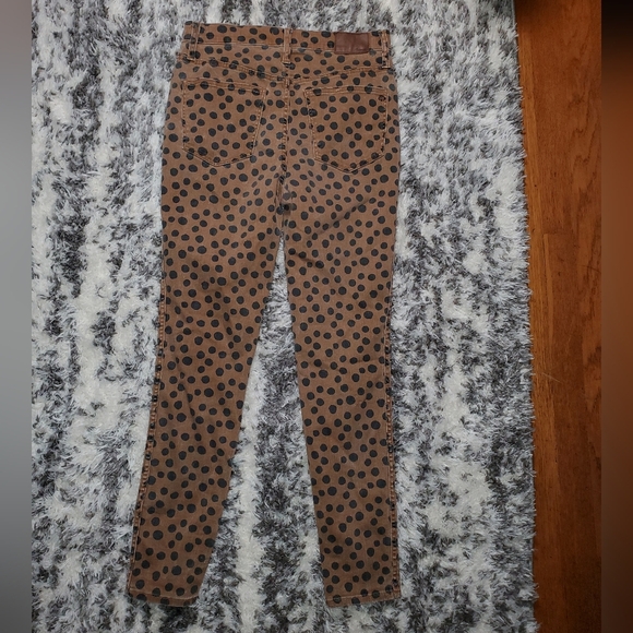 Madewell Stovepipe Jeans In Golden Pecan Leopard Print - Picture 3 of 14